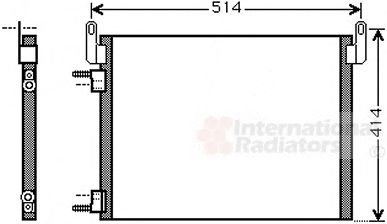 VAN WEZEL 37005587 -  Конденсатор, кондиционер